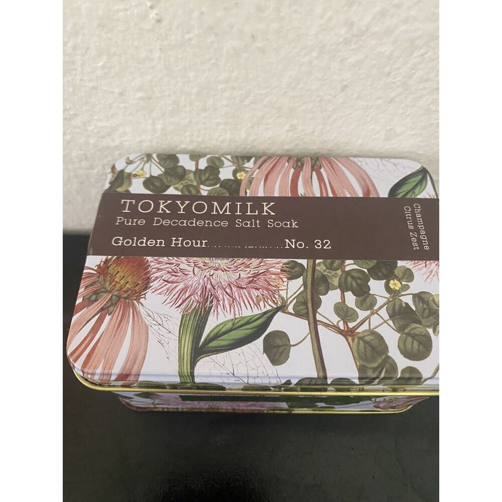 Tokyo Milk Pure Decadence Salt Soak Golden Hour No 32 Champagne Citrus Zest NIB